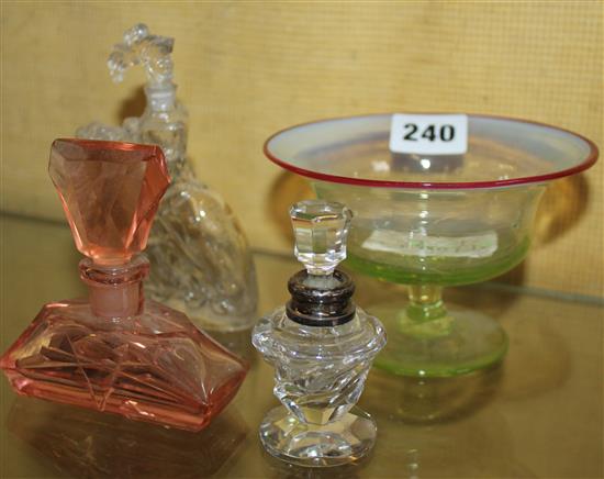 4 glass items